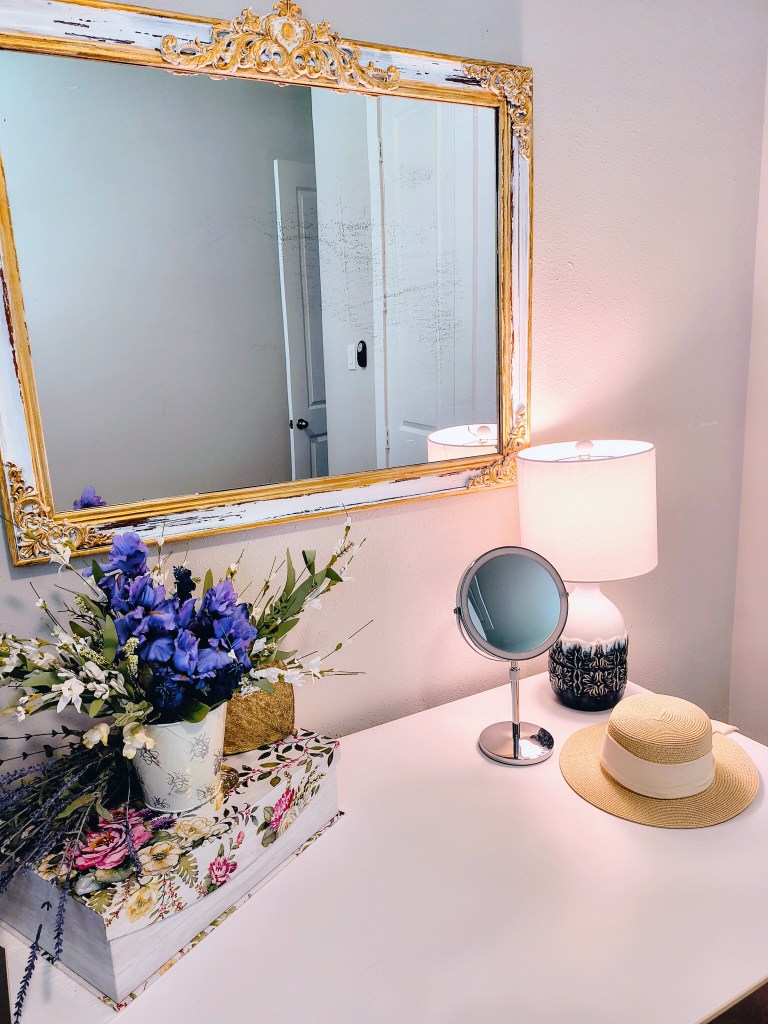 Completed DIY Paint Project. Venice Inspired Mirror Makeover in White and Gold, Using Wood Appliques from Amazon.
https://amzn.to/44hVPWz
acrossthelake.blog