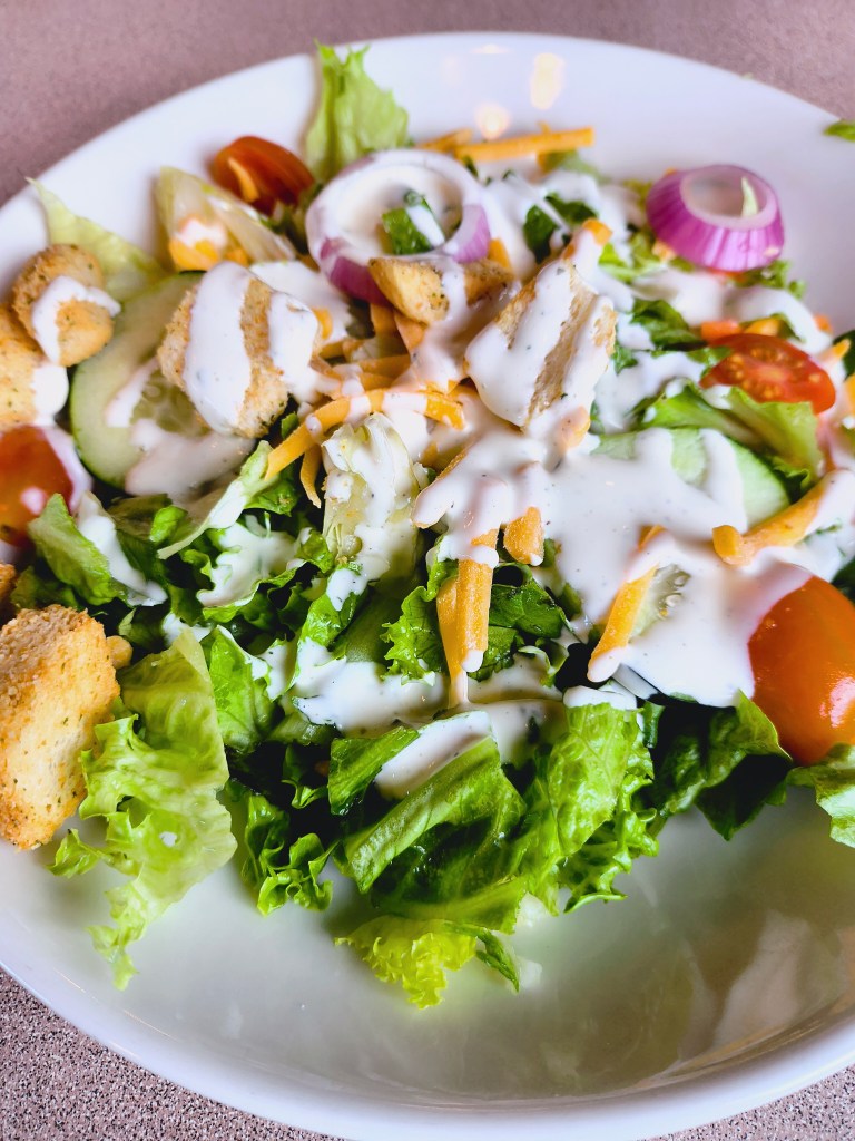 House salad at Pizza Shack.
acrossthelake.blog