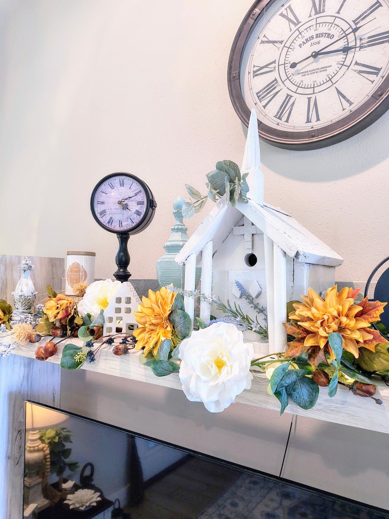 White floral garland makeover into Fall decor.
acrossthelake.blog