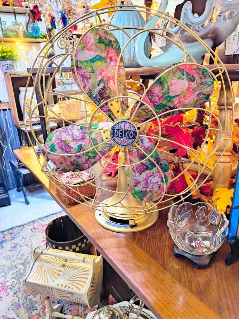 Upcycled fan.
acrossthelake.blog