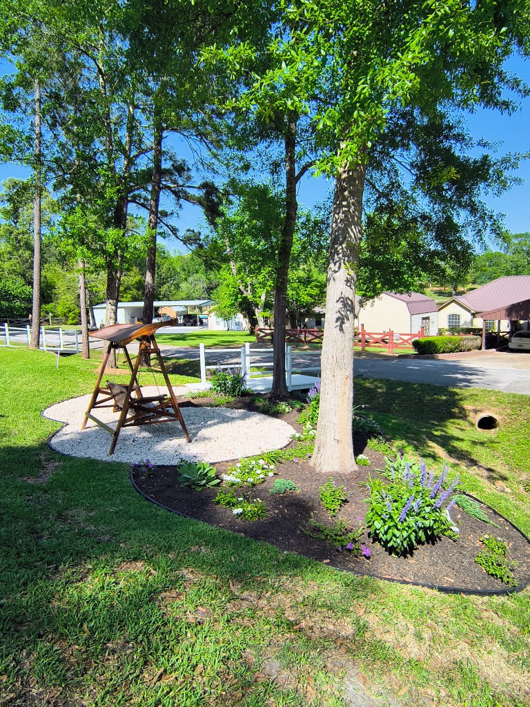 VINGLI wooden outdoor swing with canopy from Amazon.
https://amzn.to/45mjCGN
acrossthelake.blog