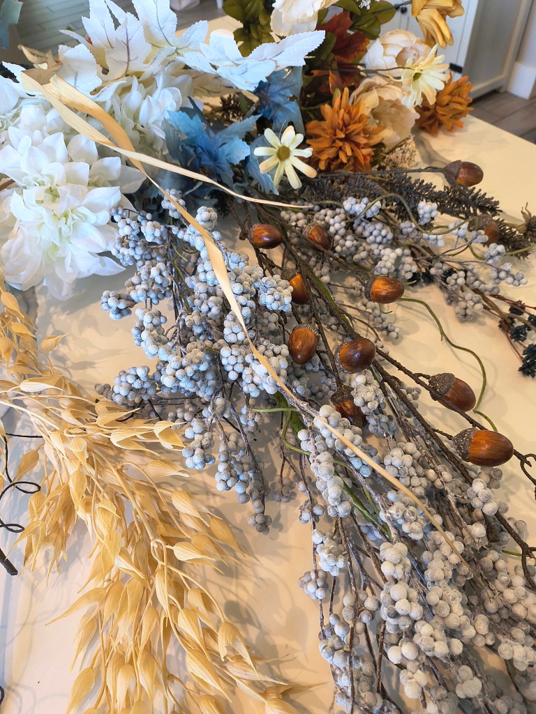 Assortment of Fall faux florals from Hobby Lobby and the Dollar Tree.
acrossthelake.blog