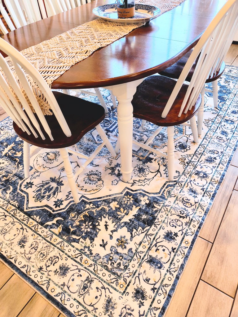 Beautiful 6x9 Area Rug from Amazon in Vintage Blue.
https://amzn.to/42l7G50
acrossthelake.blog