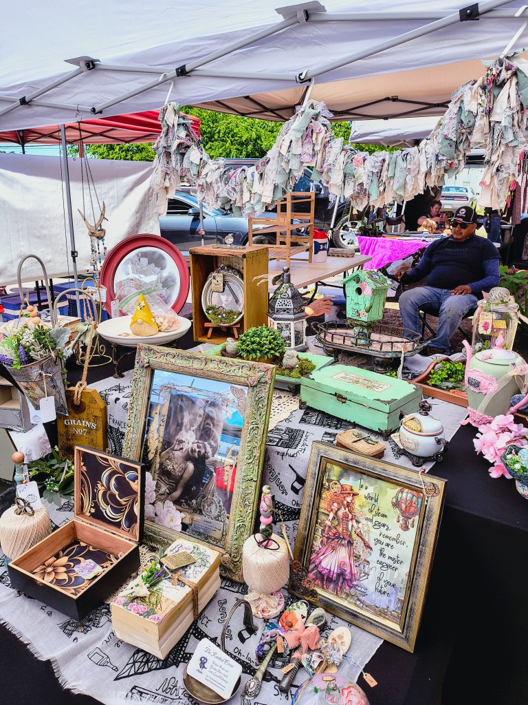 The Rusted Crow's tent at Rosey Opals' Mother's Day Event in New Waverly, TX
acrossthelake.blog