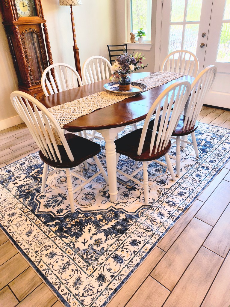 6x9 Vintage Medallion Carpet in Blue from Amazon.
https://amzn.to/42l7G50
acrossthelake.blog