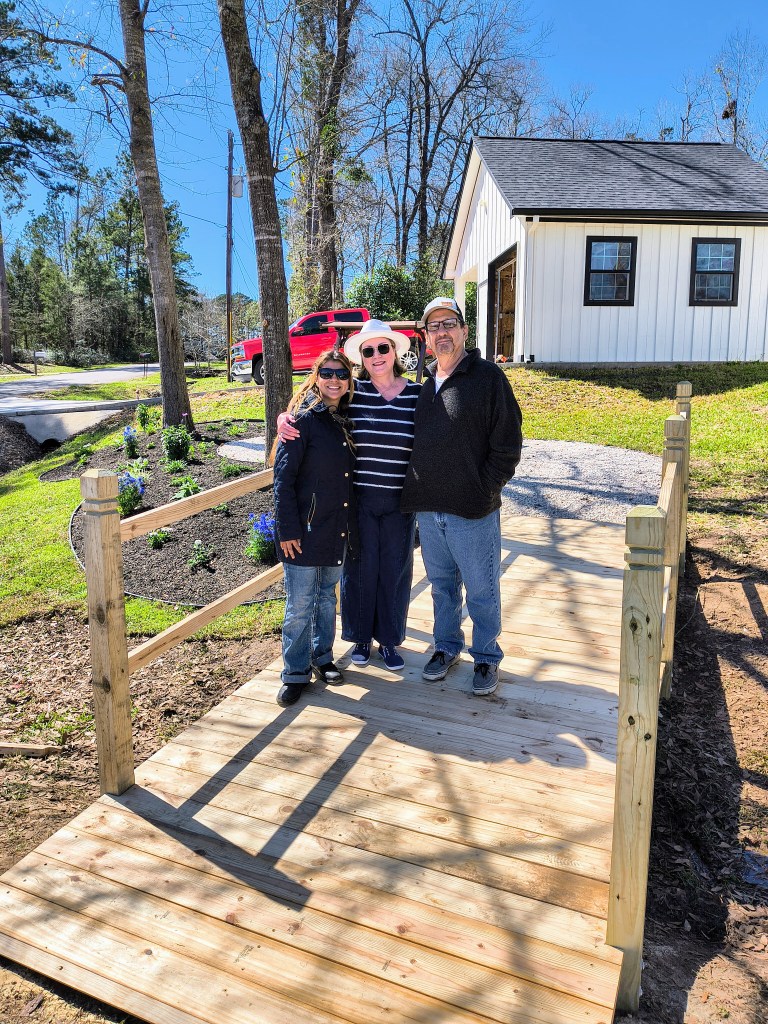 Landscape bridge designed by Eagle A. Improvements, Houston, TX acrossthelake.blog