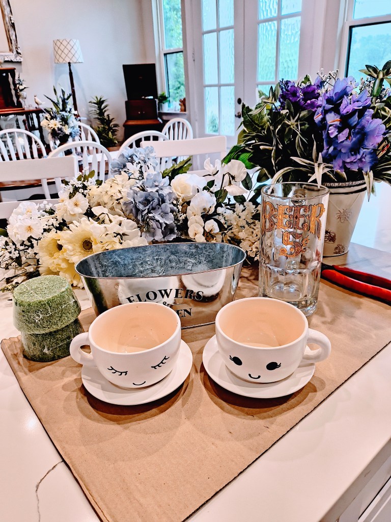 Faux floral arrangement supplies.
acrossthelake.blog