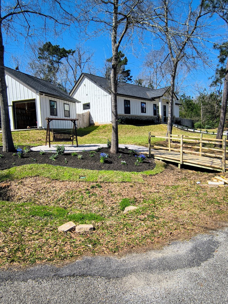 Landscape bridge designed by Eagle A. Improvements, Houston, TX acrossthelake.blog