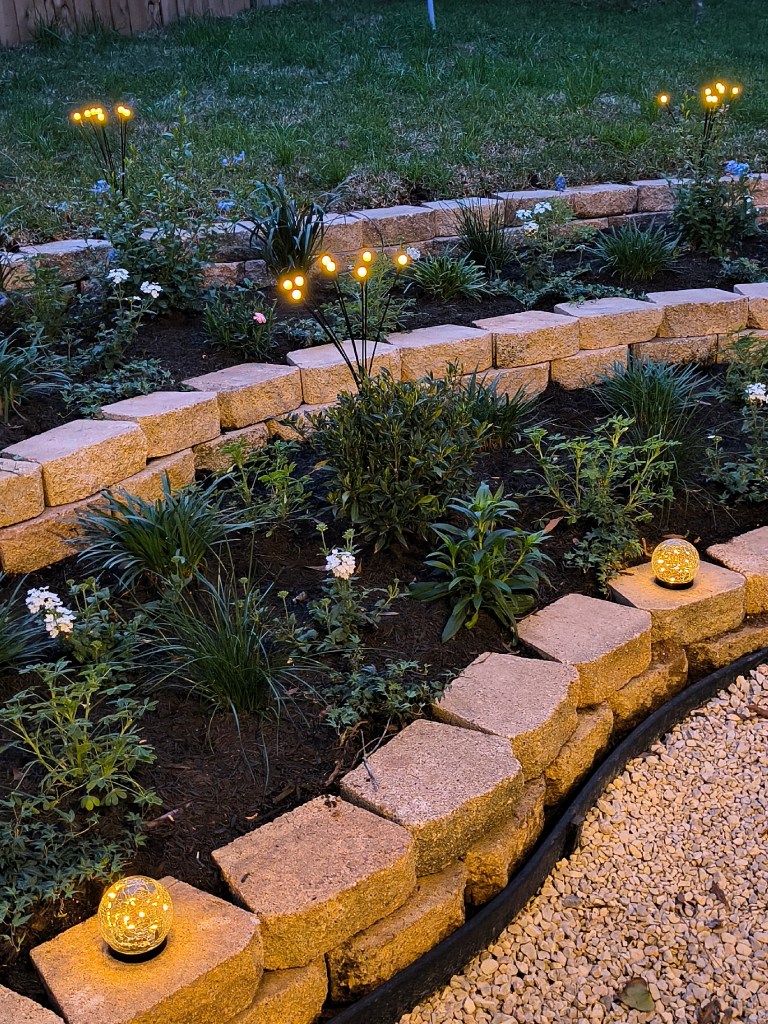 Beautiful garden lit up at night with firefly lights and globe lights.
https://amzn.to/42JzBNs
https://amzn.to/4jmAh12
acrossthelake.blog
Amazon Associate Link