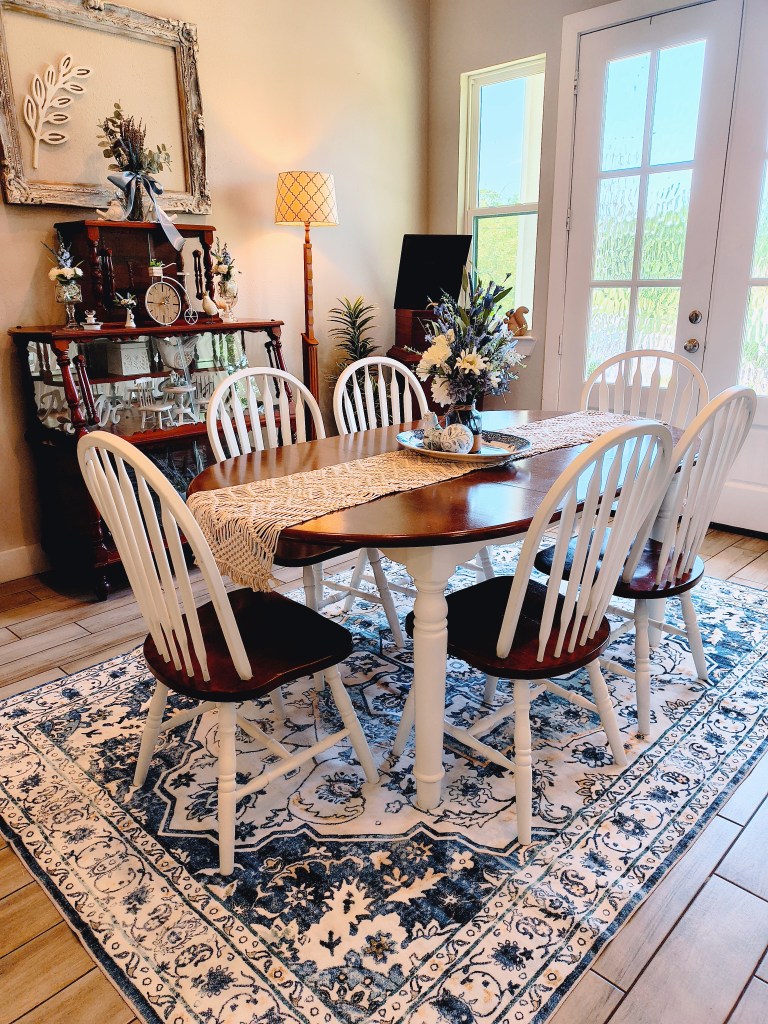 Vintage Style Blue and White Rug 6x9 from Amazon.
https://amzn.to/3FnxvKn
acrossthelake.blog