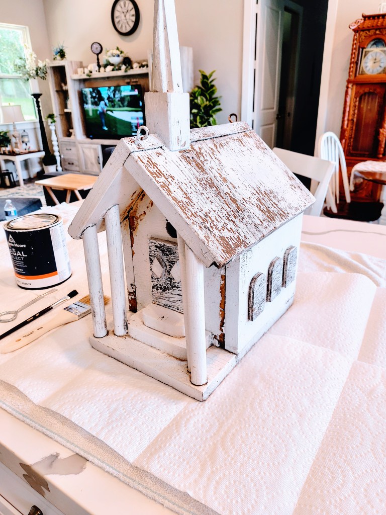 Vintage Church Birdhouse Before Pic.
acrossthelake.blog