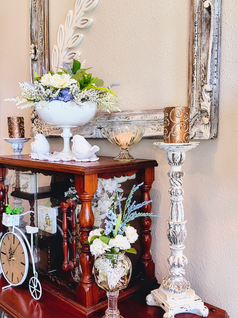 Brown pillar candles with silver scrolls from Amazon
https://amzn.to/4lv488q
acrossthelake.blog